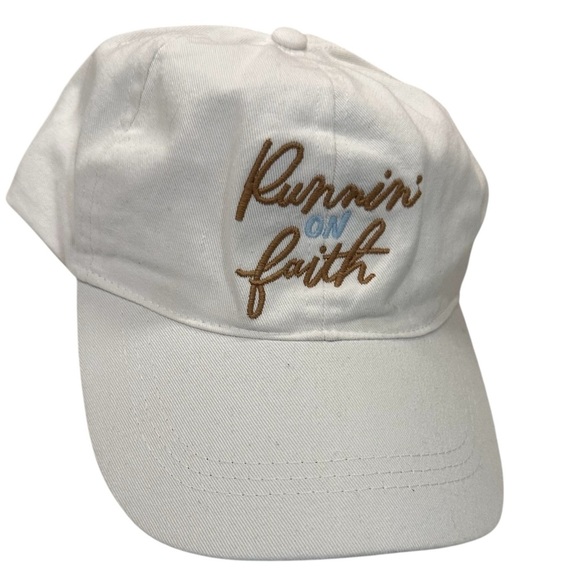 Runnin’ On Faith Hallmark Women’s Adjustable Baseball Hat NWT - Picture 1 of 3